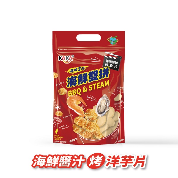 海鮮雙拼-醬燒蝦餅+蚵脆片