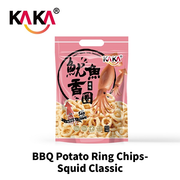 BBQ Potato Ring Chips-Squid Classic 40g